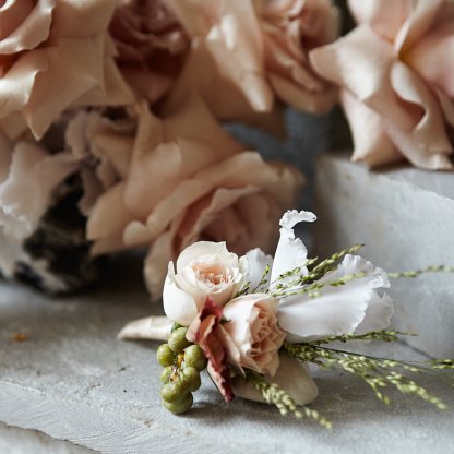 Architectural Buttonhole | That Flower Shop | Weddings & Events